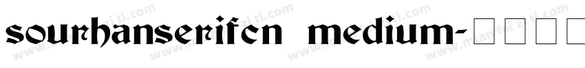 sourhanserifcn medium字体转换